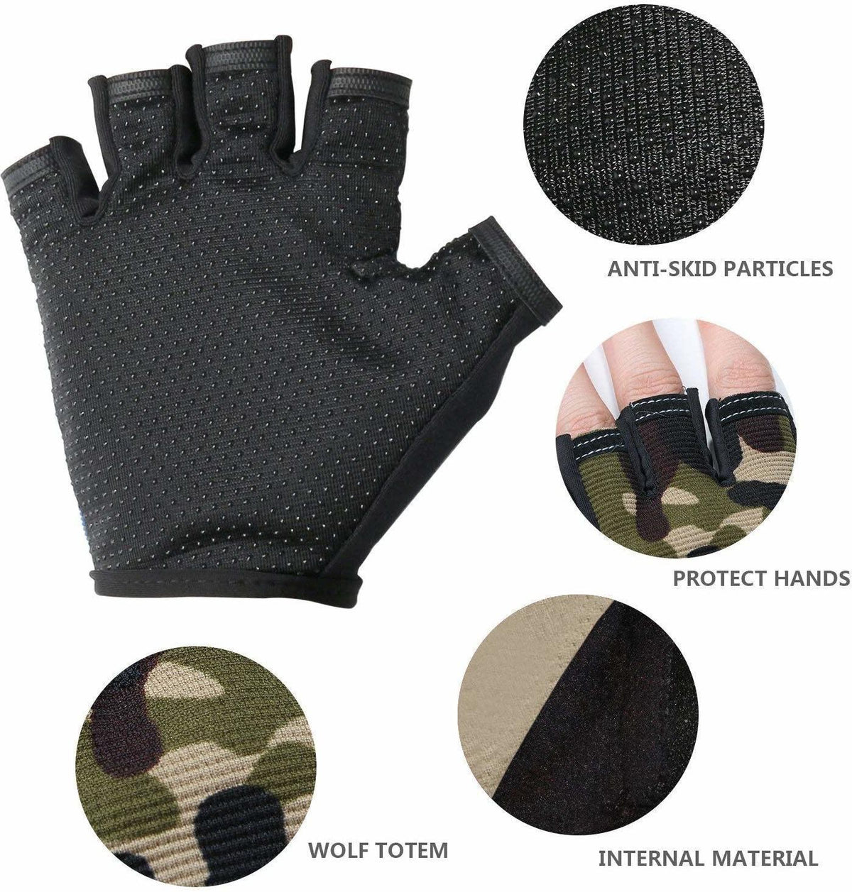 Anti-Slip Breathable Bike Sports Gym & Fitness Gloves  (Green)